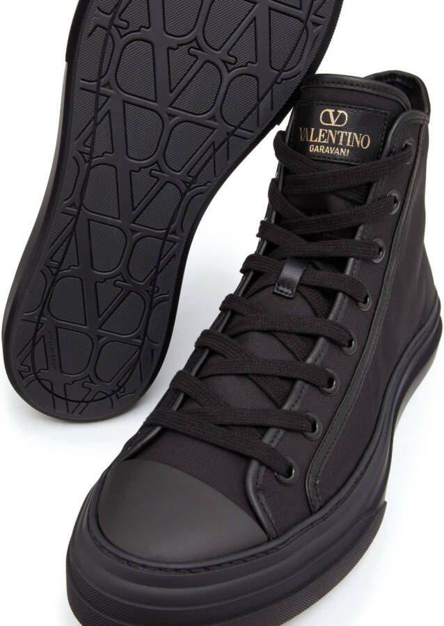 Valentino Garavani high-top lace-up sneakers Black