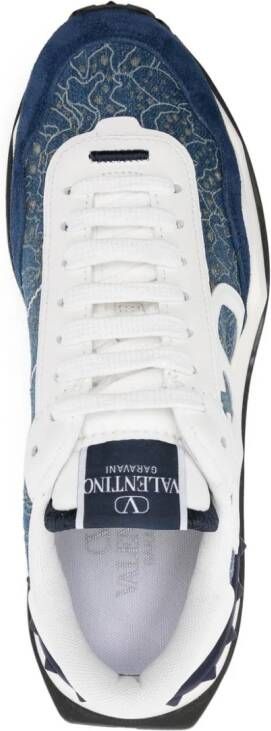 Valentino Garavani Lacerunner chunky sneakers Blue