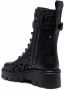 Valentino Garavani laser-cut combat boots Black - Thumbnail 3