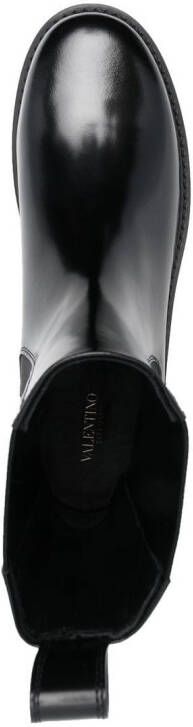Valentino Garavani leather Chelsea boots Black