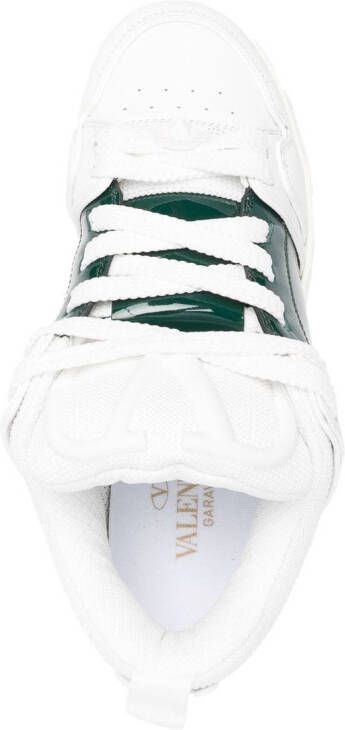 Valentino Garavani leather round-toe sneakers White