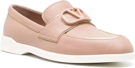 Valentino Garavani Leisure Flows leather loafers Pink