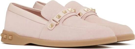 Valentino Garavani Leisure Flows suede loafers Pink