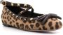 Valentino Garavani leopard-print leather ballerina shoes Brown - Thumbnail 2
