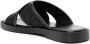 Valentino Garavani logo-jacquard crossover-strap sandals Black - Thumbnail 3