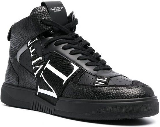 Valentino Garavani VL7N mid-top leather sneakers Black