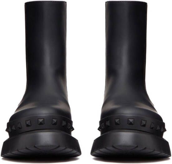 Valentino Garavani M-Way Rockstud leather ankle boots Black
