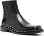 Valentino Garavani M-Way Rockstud leather boots Black - Thumbnail 2