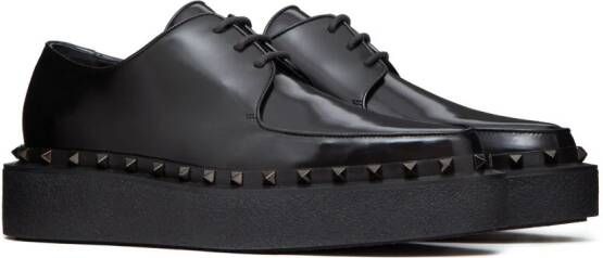 Valentino Garavani M-Way Rockstud 50mm monk shoes Black