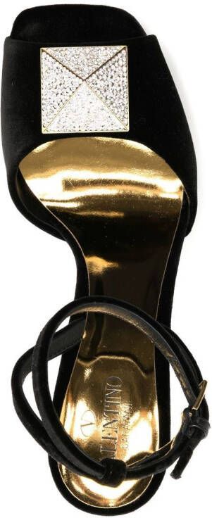 Valentino Garavani One Stud 115mm stiletto sandals Black