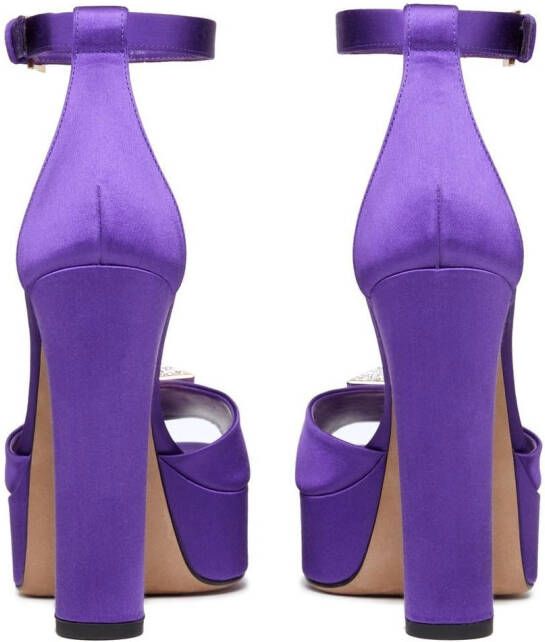 Valentino Garavani One Stud 120mm platform sandals Purple