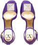 Valentino Garavani One Stud 120mm platform sandals Purple - Thumbnail 4