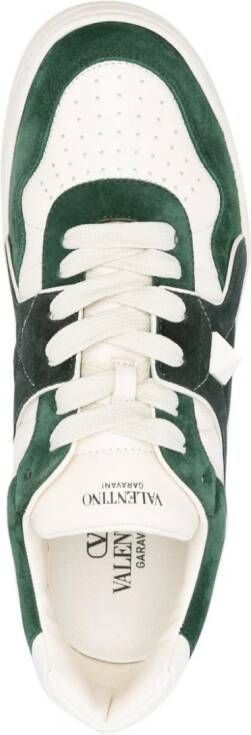 Valentino Garavani One Stud logo-print sneakers Green