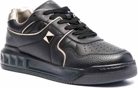 Valentino Garavani One Stud XL leather sneakers Black