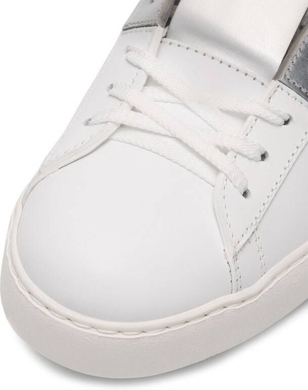 Valentino Garavani Open metallic sneakers White