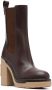 Valentino Garavani polished-finish ankle boots Brown - Thumbnail 2