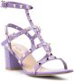 Valentino Garavani Rockstud 60mm ankle strap sandals Purple - Thumbnail 2