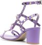 Valentino Garavani Rockstud 60mm ankle strap sandals Purple - Thumbnail 3