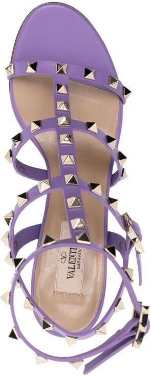 Valentino Garavani Rockstud 60mm ankle strap sandals Purple