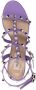 Valentino Garavani Rockstud 60mm ankle strap sandals Purple - Thumbnail 4