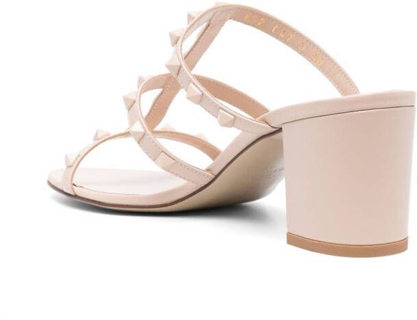 Valentino Garavani Rockstud 60mm leather sandals Neutrals