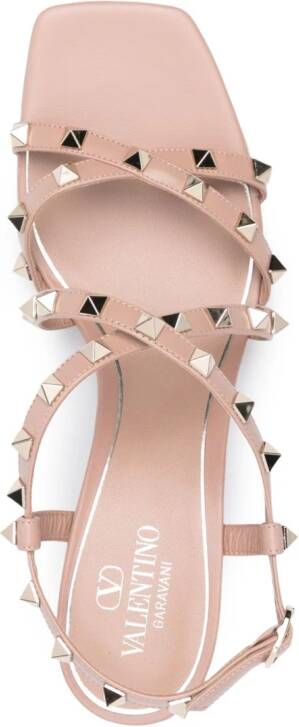 Valentino Garavani Rockstud 60mm leather sandals Pink