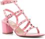 Valentino Garavani Rockstud 60mm leather sandals Pink - Thumbnail 2