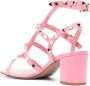 Valentino Garavani Rockstud 60mm leather sandals Pink - Thumbnail 3
