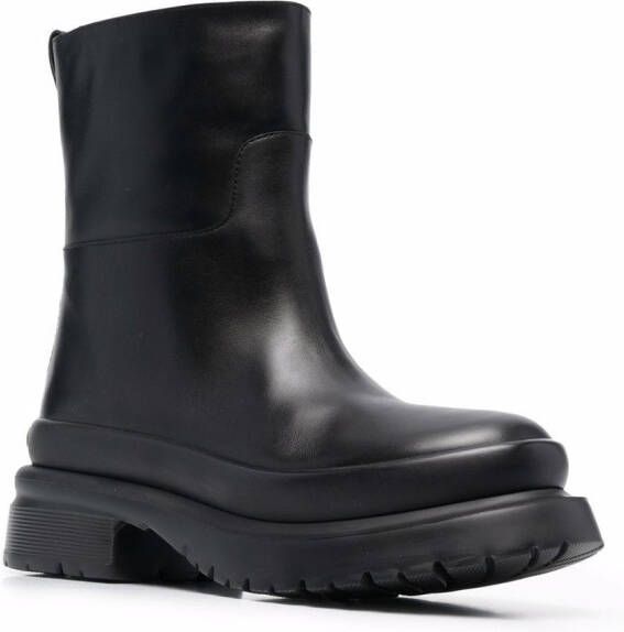 Valentino Garavani Rockstud almond-toe ankle boots Black