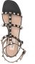 Valentino Garavani Rockstud ankle-strap flat sandals Black - Thumbnail 4