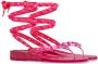 Valentino Garavani Rockstud 30mm ankle-tie sandals Pink - Thumbnail 2