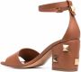 Valentino Garavani Rockstud block-heel sandals Brown - Thumbnail 3