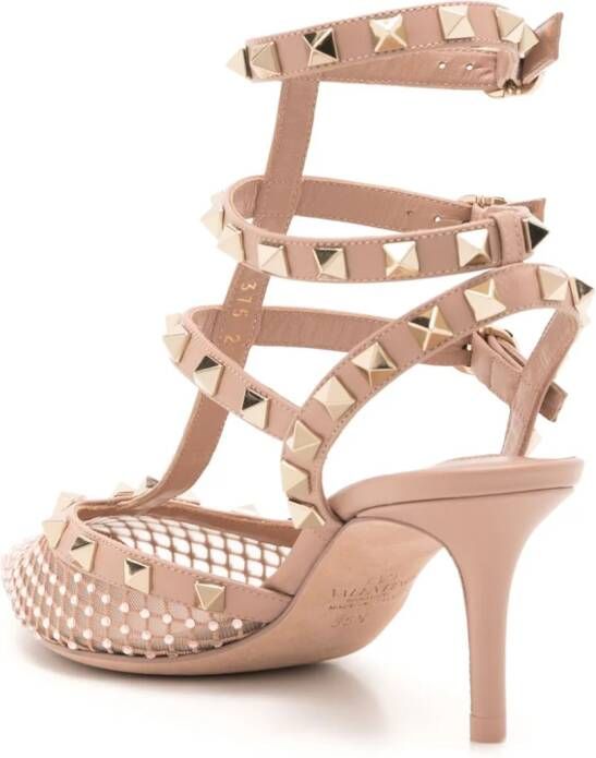 Valentino Garavani Rockstud caged sandals Neutrals