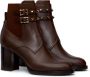 Valentino Garavani Rockstud-embellished ankle boots Brown - Thumbnail 2