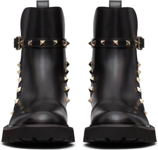 Valentino Garavani Rockstud 40mm leather ankle boots Black