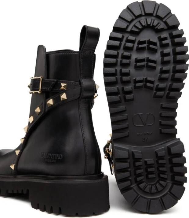 Valentino Garavani Rockstud 40mm leather ankle boots Black
