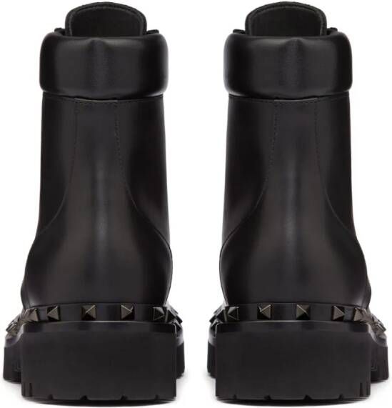 Valentino Garavani Rockstud 50mm leather ankle boots Black