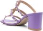 Valentino Garavani Rockstud-embellished mules Purple - Thumbnail 3