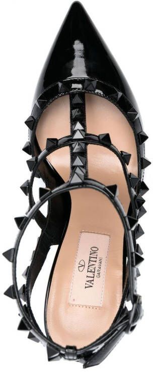 Valentino Garavani Rockstud-embellishment pointed-toe pumps Black