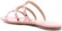 Valentino Garavani Rockstud flat strappy sandals Pink - Thumbnail 3