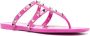 Valentino Garavani Rockstud flat thong sandals Pink - Thumbnail 2