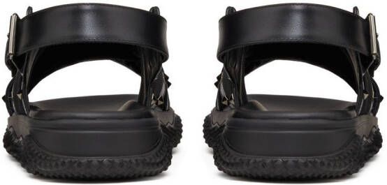Valentino Garavani Rockstud leather sandals Black