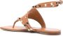 Valentino Garavani Rockstud leather sandals Brown - Thumbnail 3
