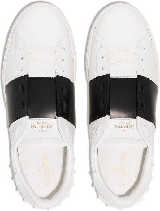 Valentino Garavani Open leather sneakers White