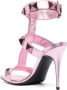 Valentino Garavani Rockstud metallic-effect 100mm sandals Pink - Thumbnail 3