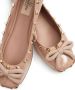 Valentino Garavani Rockstud patent-leather ballerina shoes Pink - Thumbnail 5