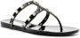 Valentino Garavani Rockstud patent sandals Black - Thumbnail 2