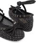 Valentino Garavani Rockstud rhinestone-embellished ballerina shoes Black - Thumbnail 5