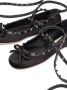 Valentino Garavani Rockstud satin ballerina shoes Black - Thumbnail 5