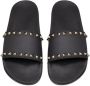Valentino Garavani Rockstud slide sandals Black - Thumbnail 4